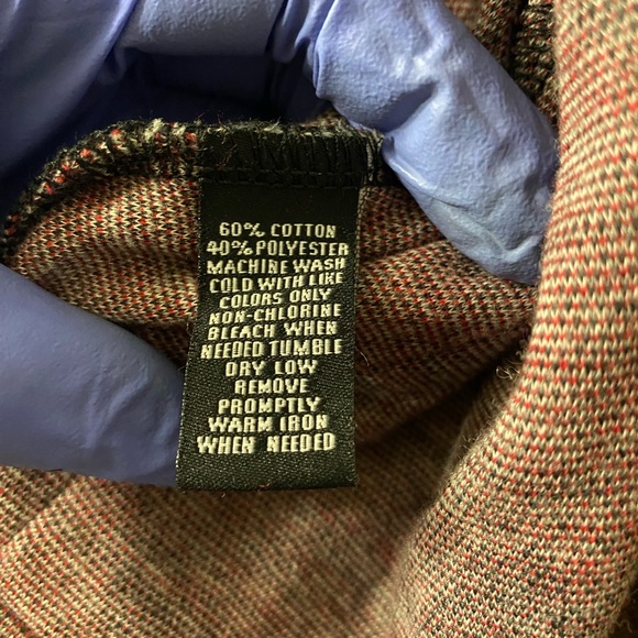 Hawkings McGill Jacquard red tartan cardigan. Men's small - Picture 4 of 5